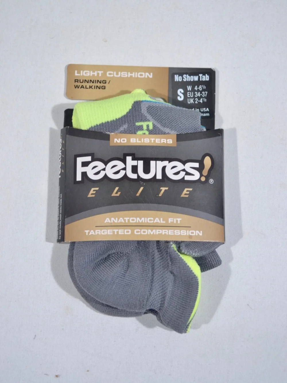 NEW FEETURES ELITE RUNNING SOCKS, SMALL